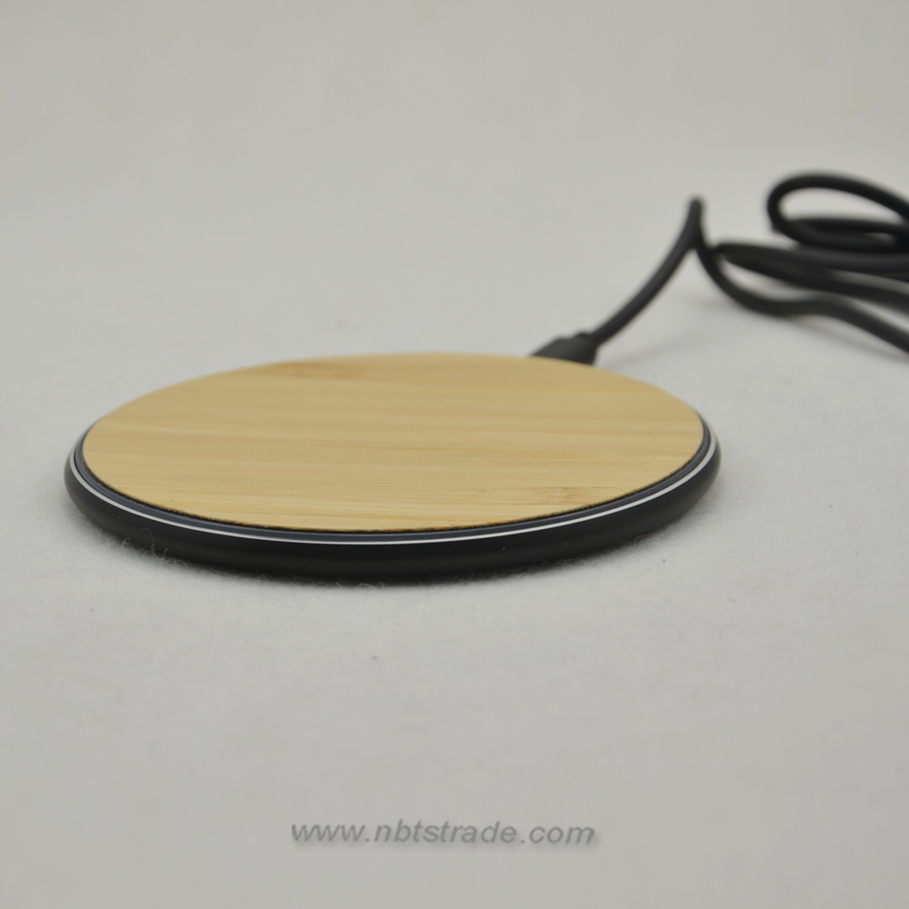 Bamboo/Wooden Eco Fast Qi Wireless Charger