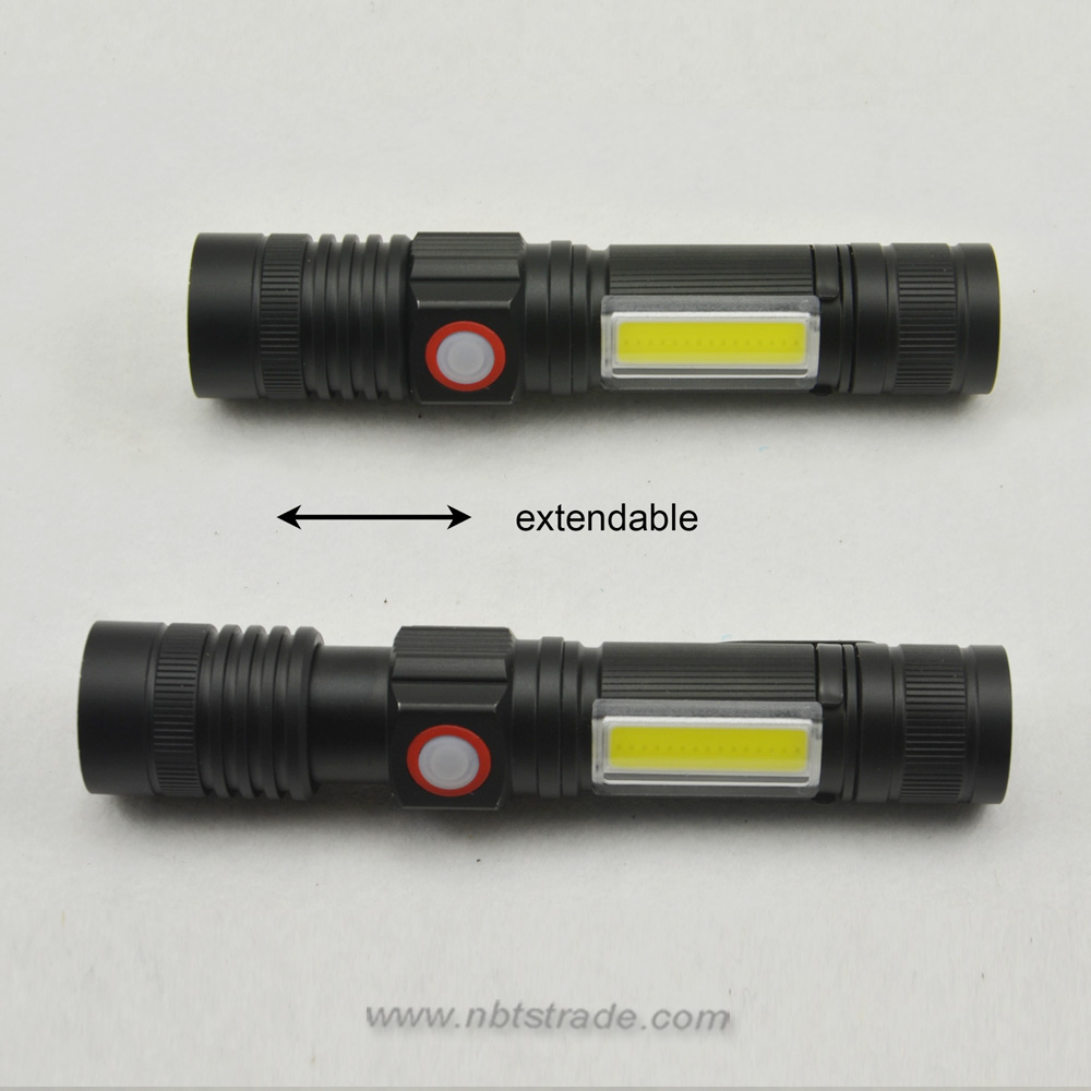 Multi Function Aluminium Casing Strong LED Flashlight 