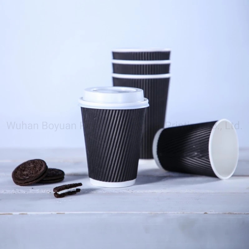 Disposable Corrugated Paper Cup for Coffee Tea Hot Beverage