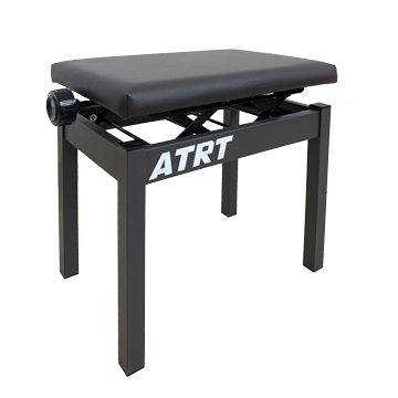 Adjustable Bench, Faux Leather Backless Stool