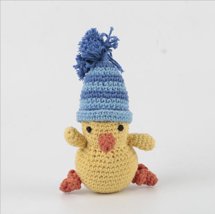 Hand Knitted Cock penguin and duck