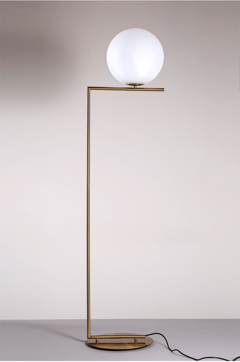 Fancy High Quality Glass ball Modern Floor Lamp, hotel Floor Standing