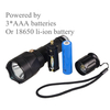Waterproof 800 Lumen Aluminium Diving Flashlight