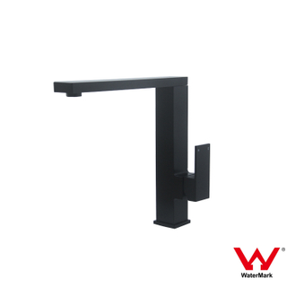 Watermark approval DR brasss square black kitchen sink mixer 