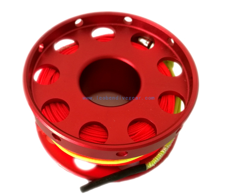 30m/100ft Aluminum Cave Scuba Diving Finger Spool Reel 