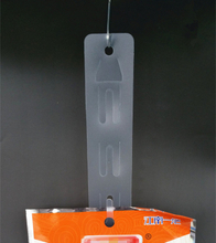 HS6040T07 Plastic Clear PP Retail Hanging Merchandising Clip Strip 12pcs Products Display In Supermarket Store L 600mm