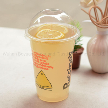 Disposable Plastic PET Cups for Iced Juices Coffee Sodas Colas