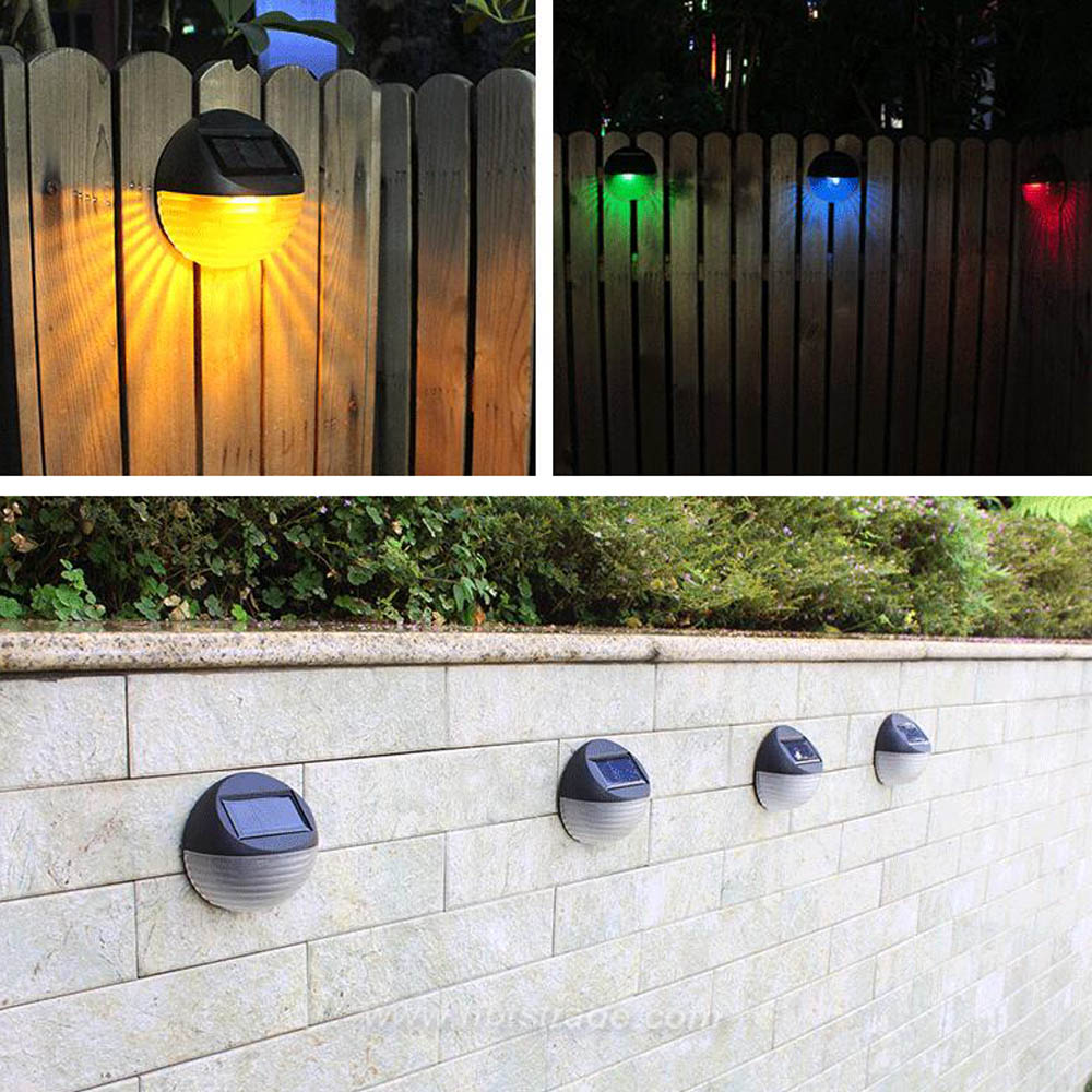 Color changing Solar wall lamp fence lights