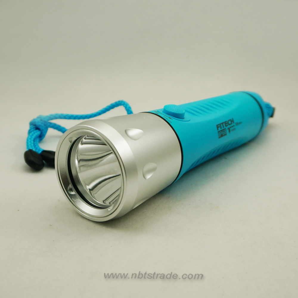F8 LED Diving Flashlight USB Charge
