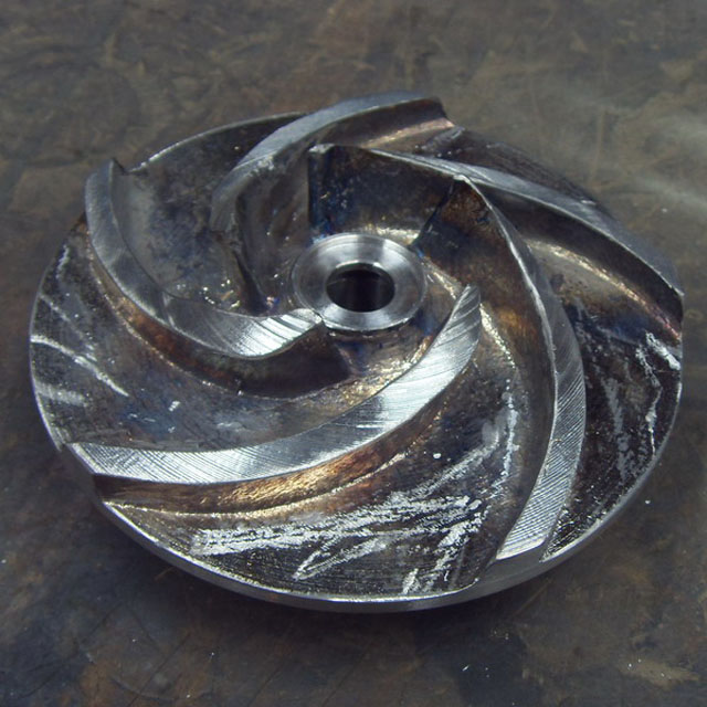 precision custom cnc machining titanium open & closed impeller