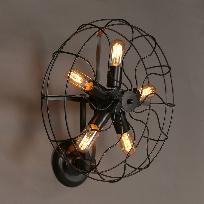 Industrial Retro Rustic Loft Style Fan Shape Wall Sconce Lighting Industrial Retro Rustic Loft Style Fan Shape Wall Sconce Lighting