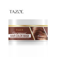Tazol Semi-Permanant Hair Color Mask 200g with Dark Brown Color