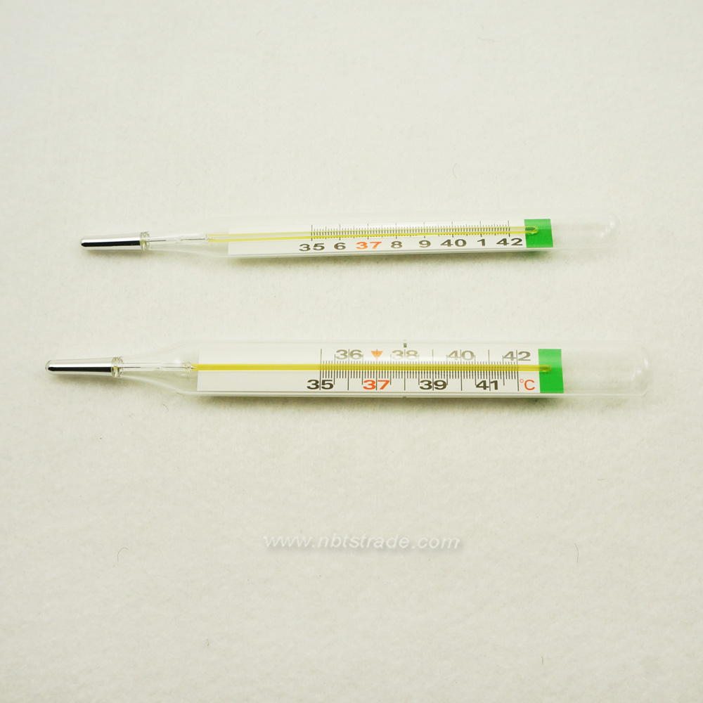  Household Mercury-free Oval Glass Thermometer 