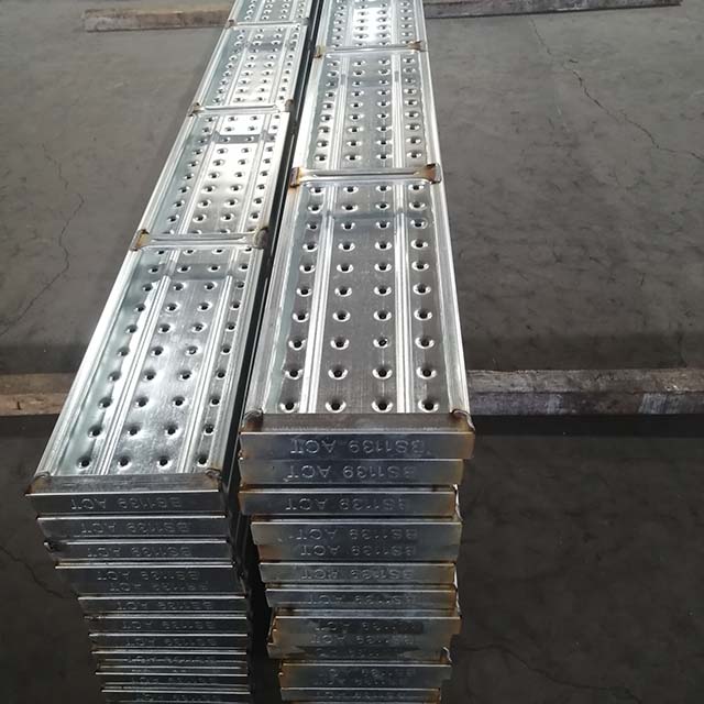 Tabla de acero de la cubierta de andamios de tablero de metal pregalvanizado