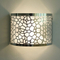  etching stainless steel lampshade-XK301