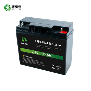 STC12-24S 12.8V 24Ah Battery Solar Power Storage Battery For Solar Inverter LiFePO4 Battery