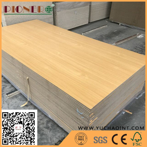 Melamine Wood Grain Colored Wardrobe MDF Board