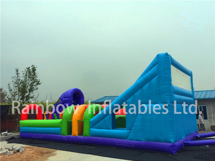 RB5070（12x5m）Inflatable Long Obstacle Course For Children 