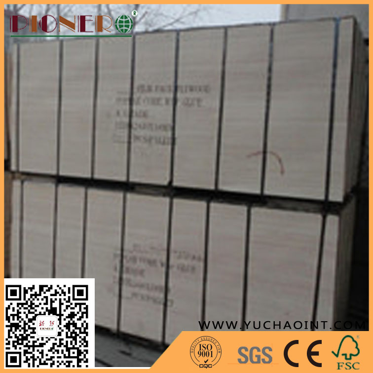 E1 Poplar core bb/cc grade okoume faced commercial plywood