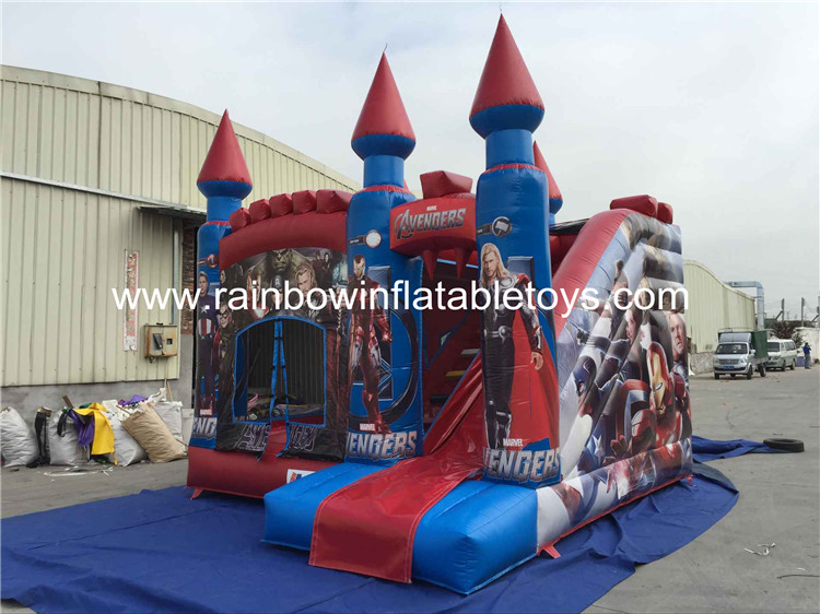 RB2015-2(4.5x5m) Inflatables The Avengers Theme Bouncy Castle For Kids