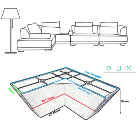 L Shape Plastic Cover for Furniture (YZF-FU019)