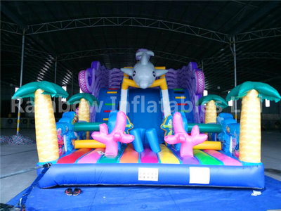 RB06001(9x5x6m) Inflatable Funny Sea World Slide For Amusement 