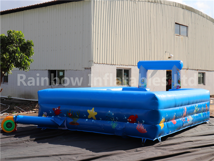 RB9131 （4x5m）Inflatable foam pit Sport Game with form machine
