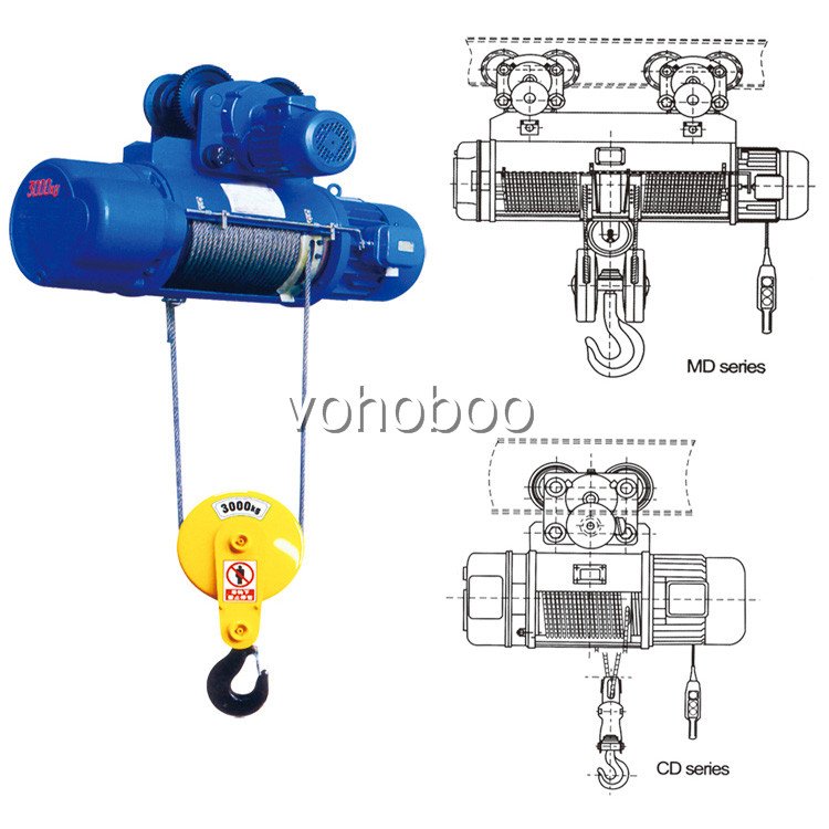 CD/MD Electric Wire Rope Hoist
