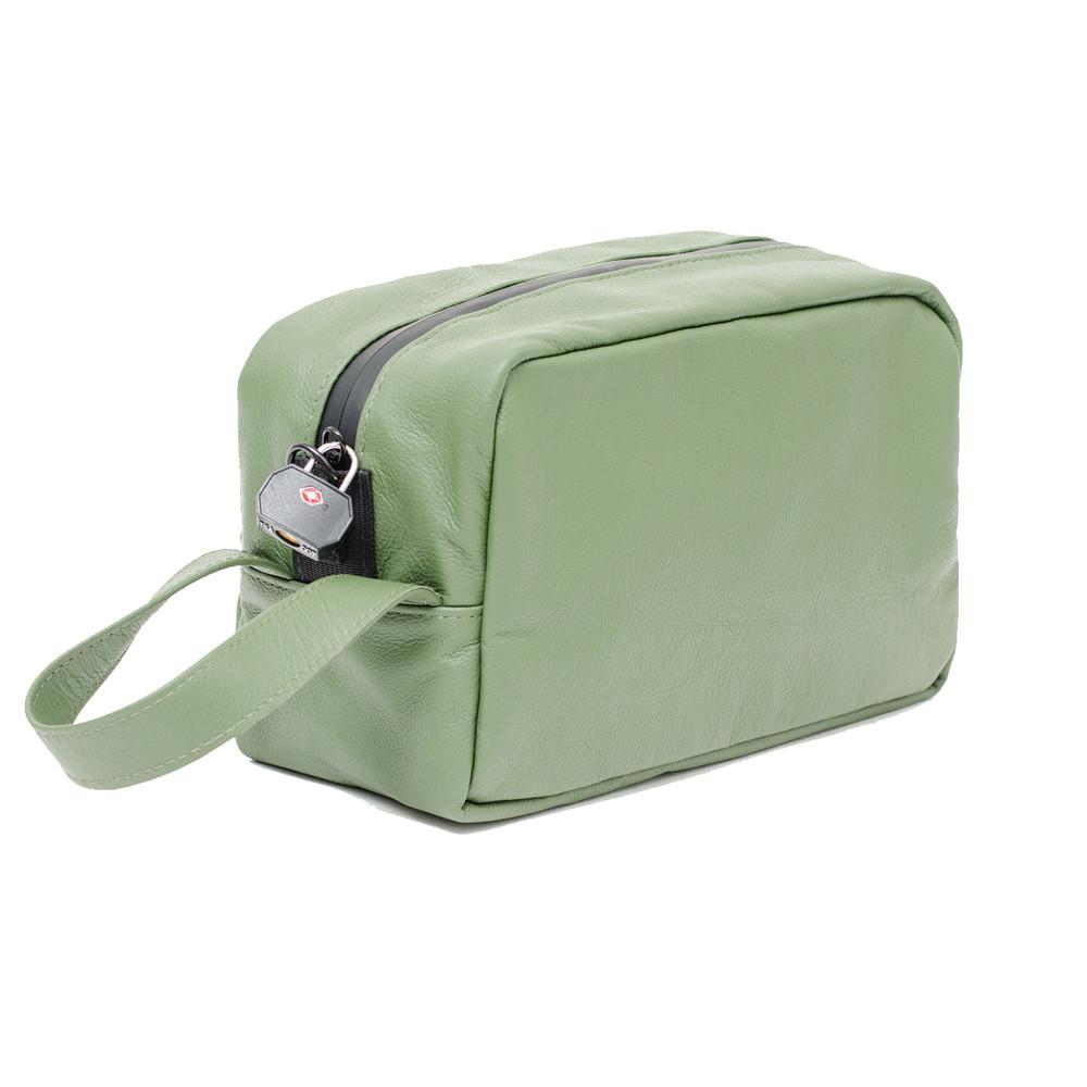 Odor Scent Proof Pu Leather Toiletry Bag with Carbon Lining from China Manufacturer Ming Hui