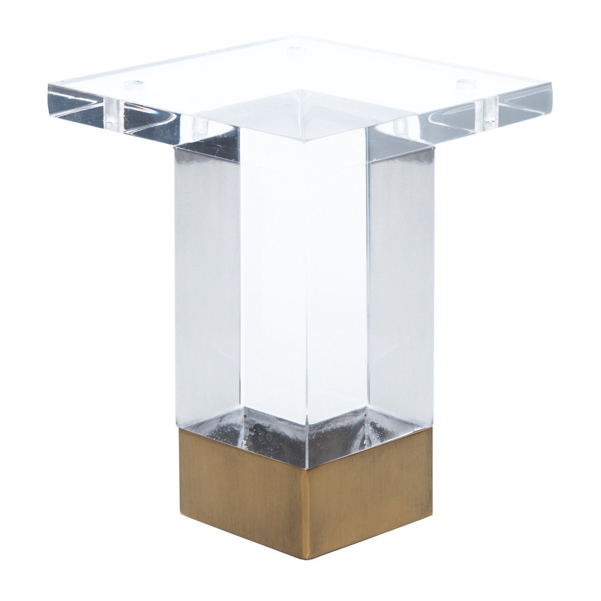 Modern 4 Inch Acrylic And Rose Gold Sofa Legs Dresser Leg Chrome