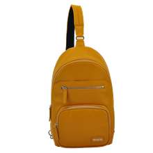 Leather single shoulderstrap backpack
