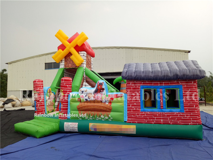 RB03010（5x7m） Inflatable Farm Fun Land/Funny Inflatable Playground For Kids