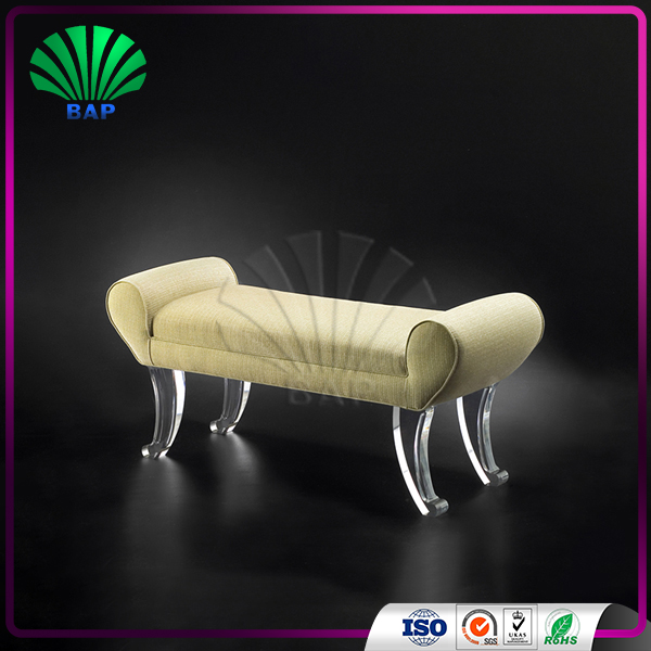 Buy Plexiglass Lounge Sofa Acrylic 2 Seat Salon Waiting Room Bench