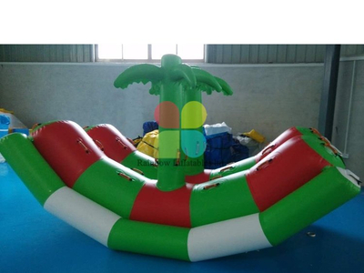 Customized inflatable water games for sale Coconut tree shape RB32062
