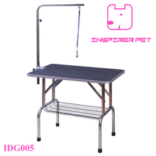 Stainless Steel Dog Pet Grooming Table With Adjustable Arm Basket