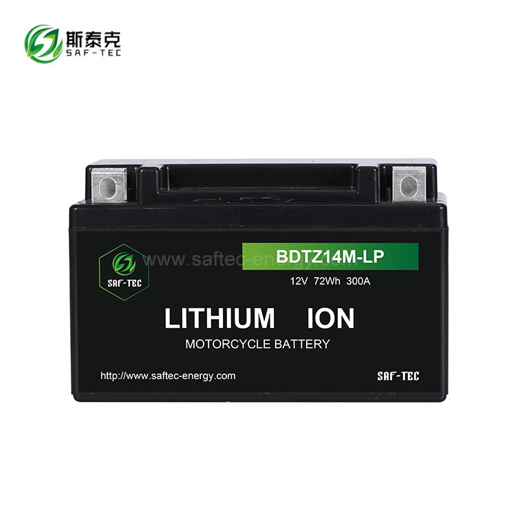 BDTZ14M-LP 12V 96Wh 360A Li-ion Battery for Motorcycle