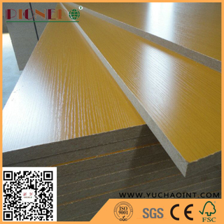 Indoor Usage Fibreboards Type Wood Grain Color MDF Board