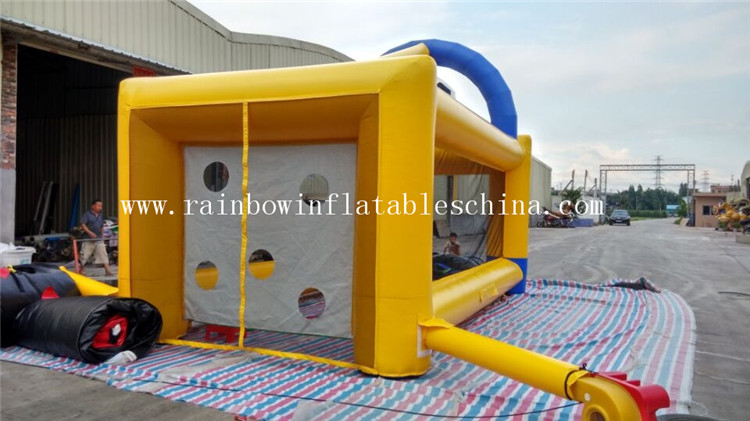 RB9026(6.5x3.5x4.3m) Inflatable Football Kick Penalty Shootout Football Shooting Games For Sale