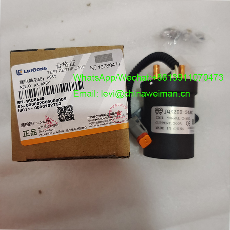 Liugong Loader Spare Parts Relay 46C6549