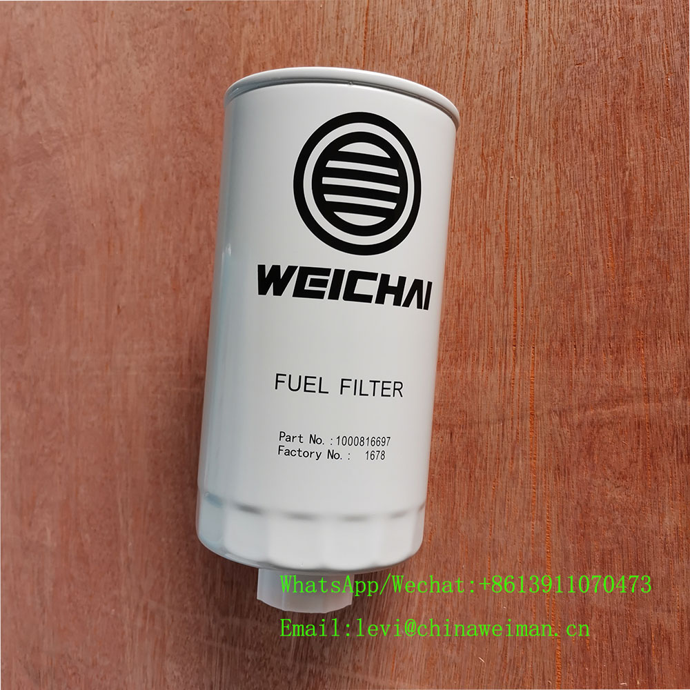 Weichai Diesel Engine WP10D320E200 Spare Parts Fuel Filter 1000816697
