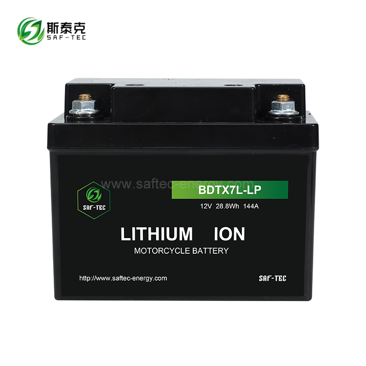 BDTX7L-LP 12V 28.8Wh 144A Li-ion Battery for Motorcycle