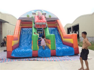 RB6053 (8x6x6m) Fireman Inflatable Slide For Children 