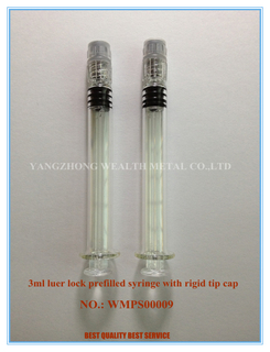 3ml Luer Lock Prefilled Syringe with Rigid Tip Cap