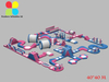 inflatable sea water park inflatable water park inflatable water sports RB34001 40X40