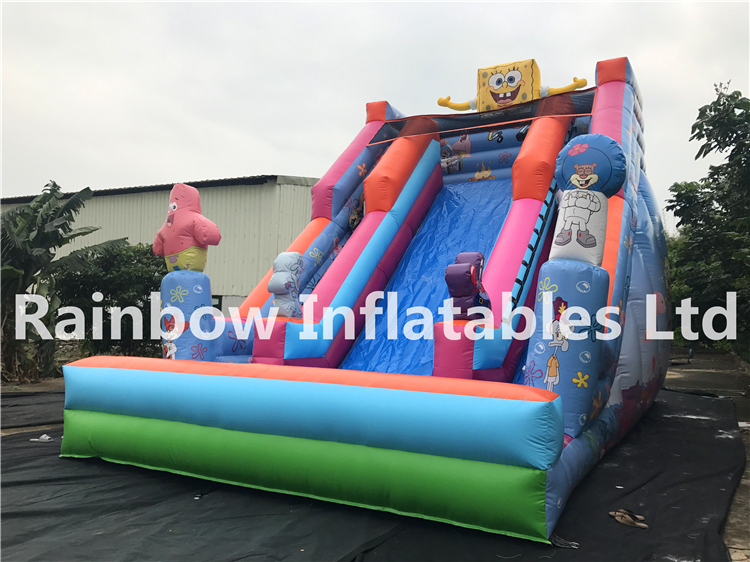 RB6017(8x5.5x7m) Inflatables happy Sponge Bob Slide