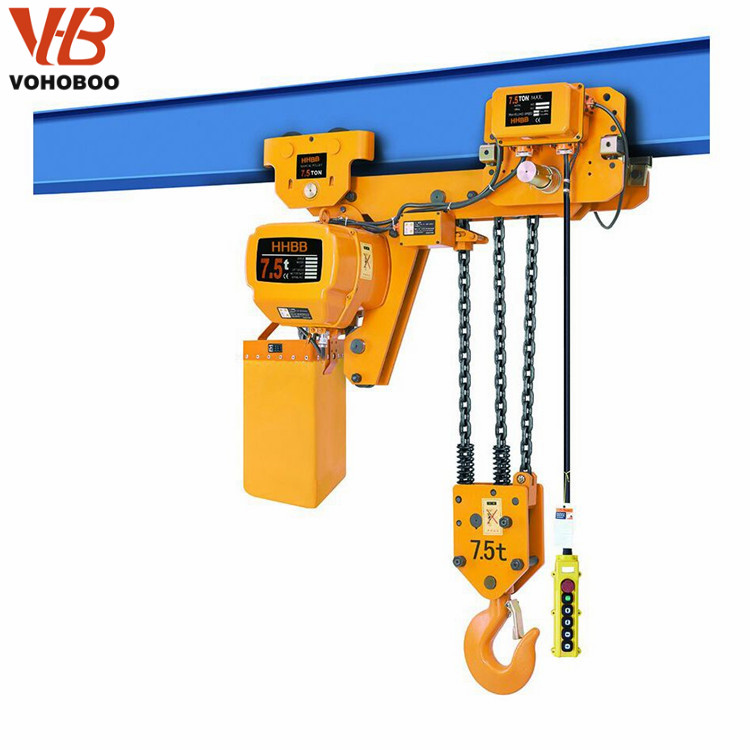 Electric Chain Hoist With Plain Trolley Used For Bridge Crane