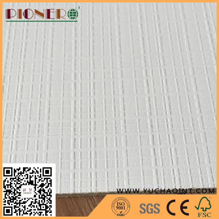 White Color Polyester Plwood with Textured Surface