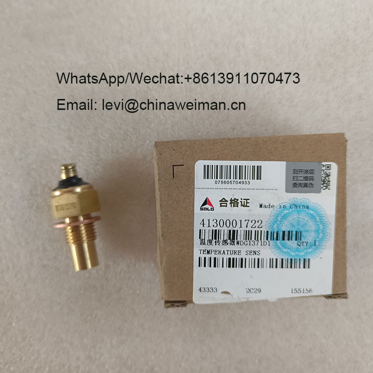 SDLG Grader G9190 G9138 Spare Parts Temperature Sensor 4130001722