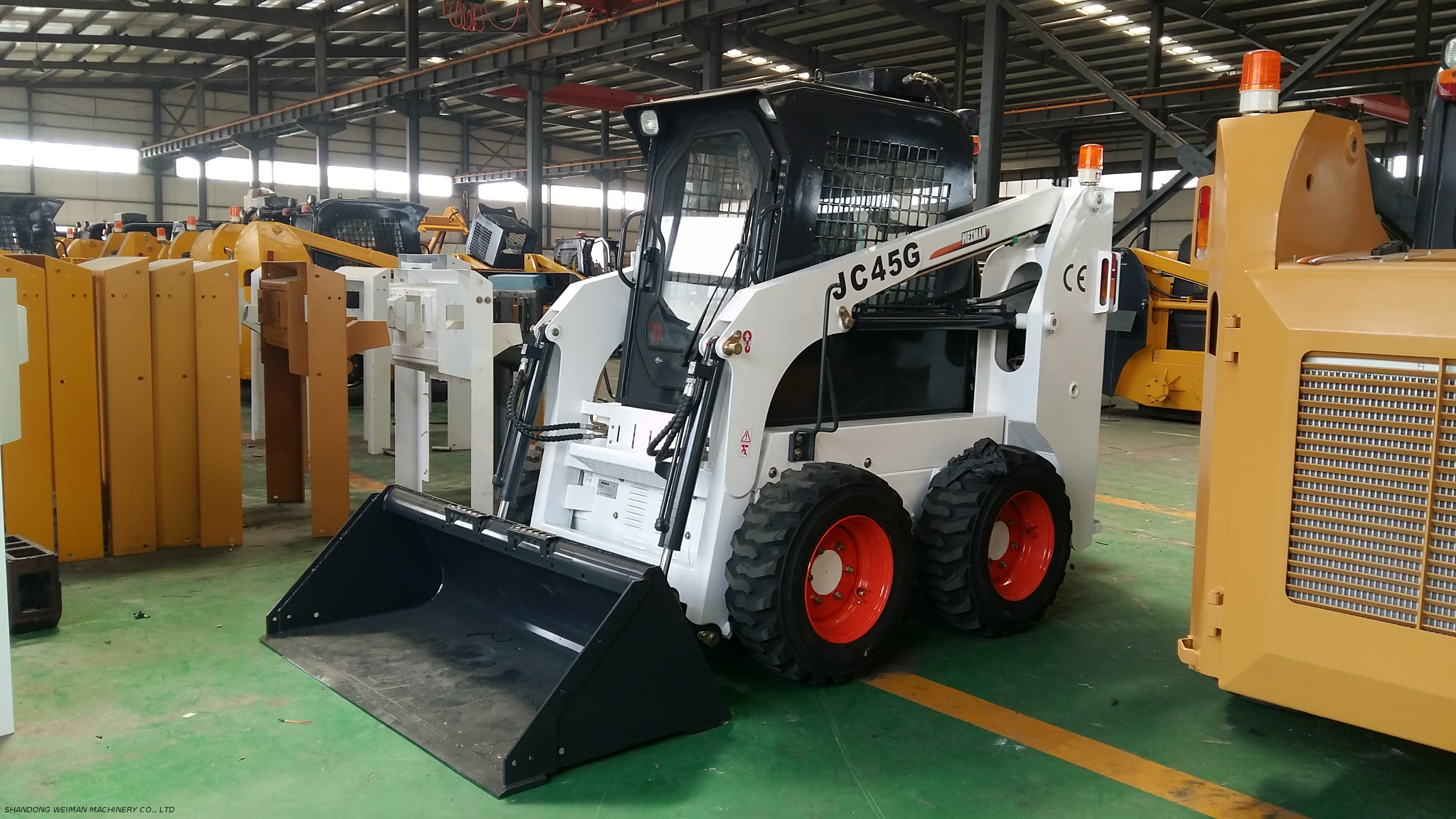 WEIMAN JC45G SKID STEER LOADER WITH CLOSED CABIN 