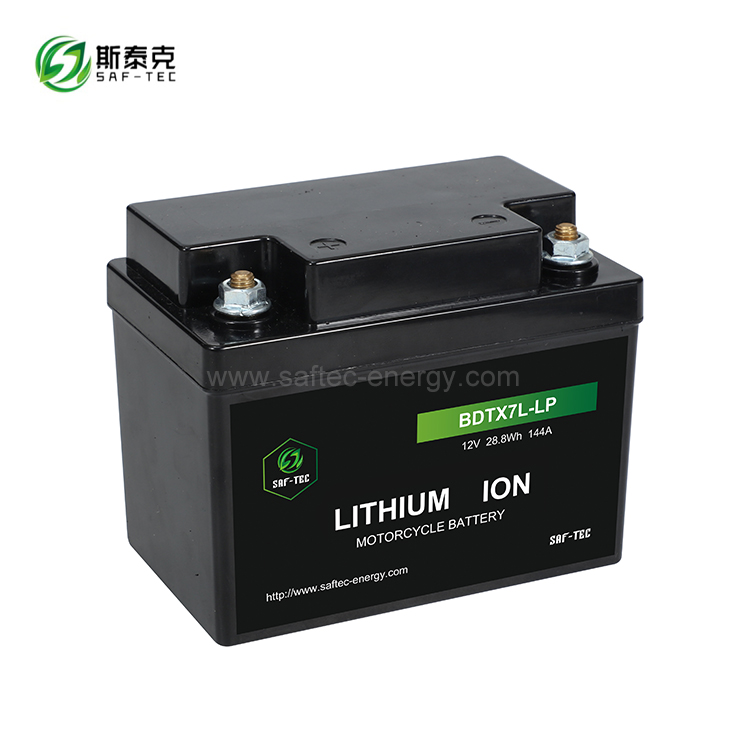 BDTX7L-LP 12V 28.8Wh 144A Li-ion Battery for Motorcycle